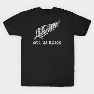 "All Blacks" Rugby Team of New Zealand T-Shirt